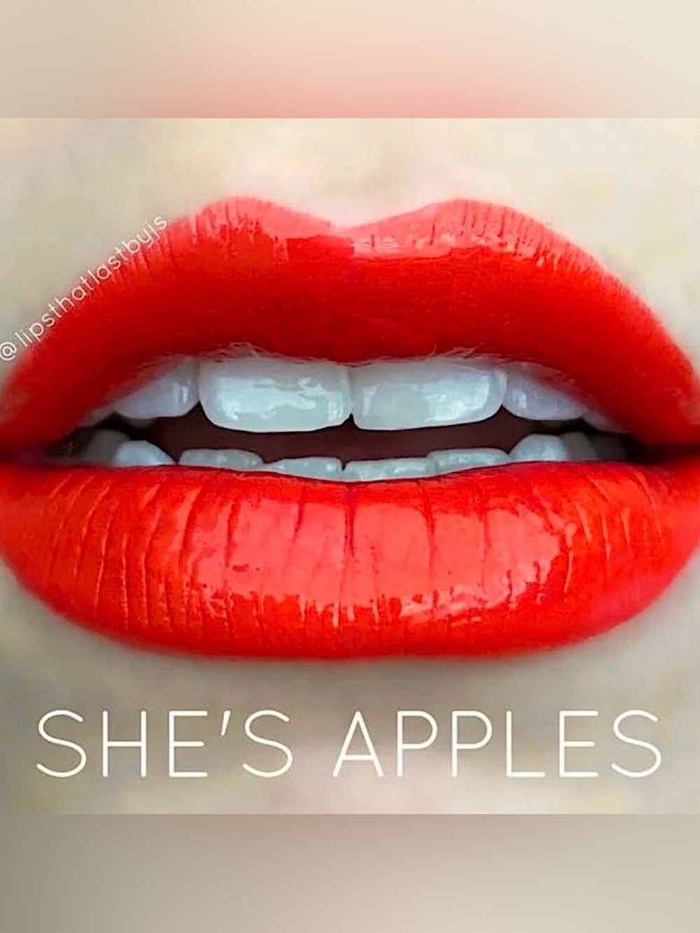 Lipsense She’s Apples NEW Matte Warm Red Orange Long Lasting Liquid Lipstick